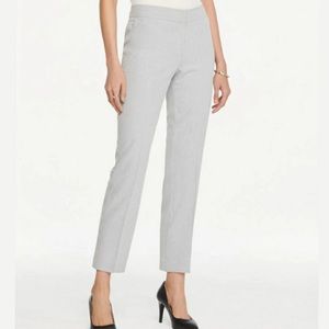 Ann Taylor Factory Seersucker Modern Ankle Pants Slacks 6